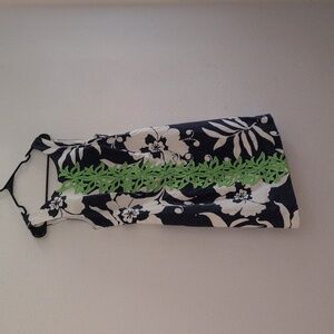 Lilly Pulitzer Navy and Green Floral Dress